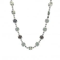 SBDOZEN Beads 36" Chopper Bead Necklace - Metallic Silver (Dozen)