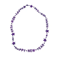 SBDOZEN Beads 36" Happy New Year Bead Necklace - 6 Assorted Colors (Dozen) 15 SBDOZEN Beads 36