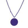 SBDOZEN Beads 33" 7mm Metallic Purple Bead Necklace With 2.5" Purple Disc (Dozen) 2 SBDOZEN Beads 33" 7mm Metallic Purple Bead Necklace With 2.5" Purple Disc (Dozen)