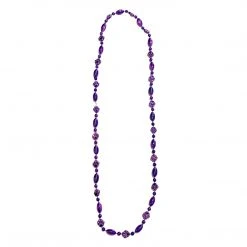 SBDOZEN 36" Purple/Gold Tiger Paw And Football Necklace (Dozen) 8 SBDOZEN 36