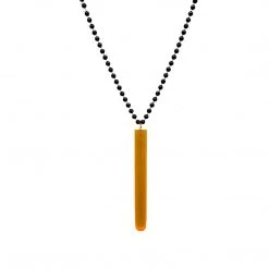 SBDOZEN 33" 7mm Black With Neon Test Tube Glass (Dozen) Beads