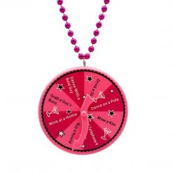 SBDOZEN 33" 7mm Pink Spinner Bachelorette Bead (Dozen)