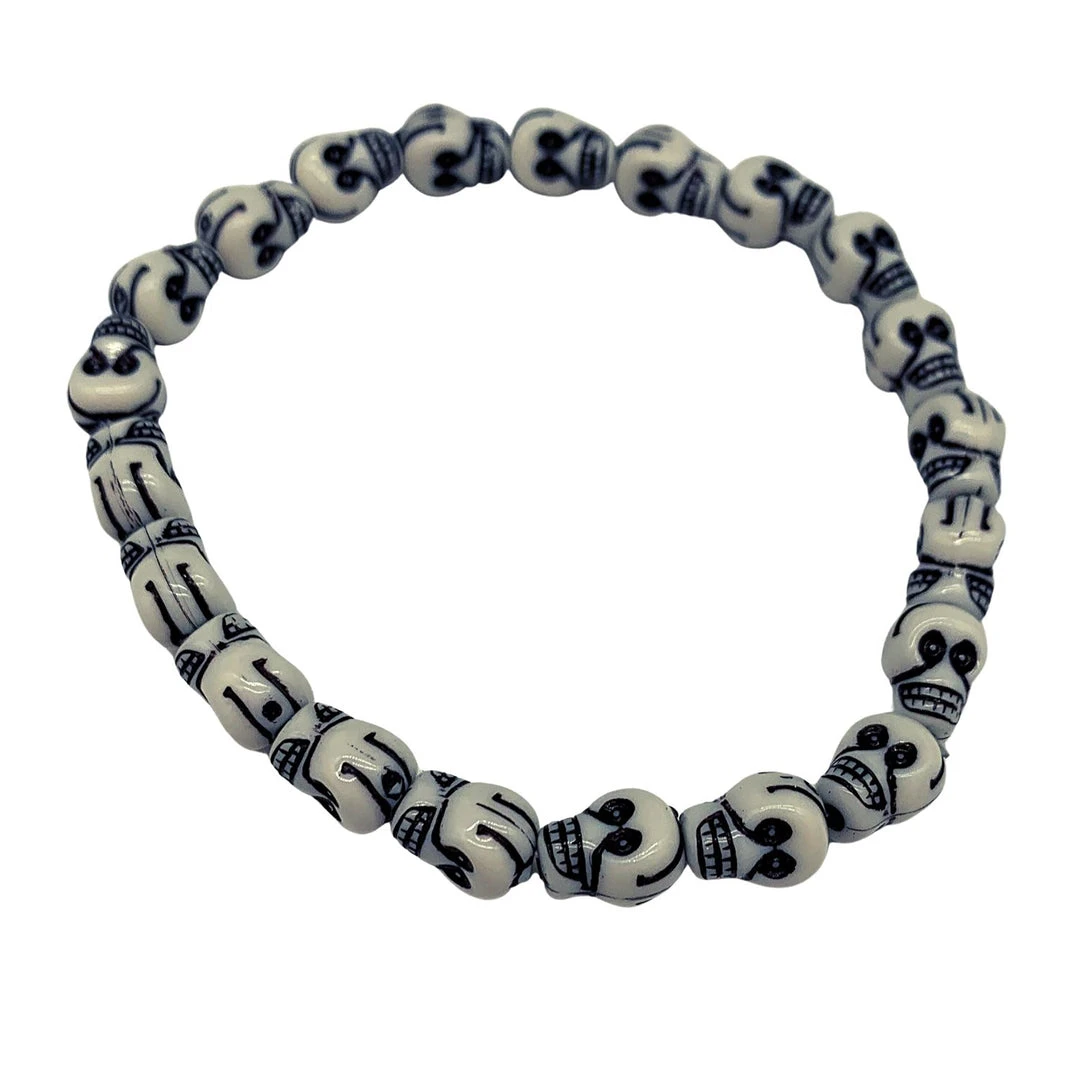 SBDOZEN Beads Skull Bead Bracelet (Dozen) 3 SBDOZEN Beads Skull Bead Bracelet (Dozen)