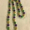 SB25075 Purple, Green And Gold Berry Bead Necklace (Each)