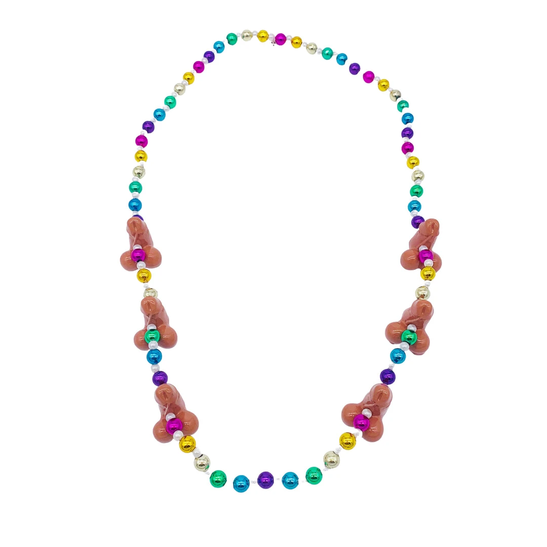 SB23375 Penis Beads With Assorted Color Beads And Pearls (Each) SB23375 Penis Beads With Assorted Color Beads And Pearls (Each)