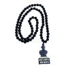 Sale 40" 12mm Aint Dere No More Black Bead Necklace (Each) 1 Sale 40" 12mm Aint Dere No More Black Bead Necklace (Each)