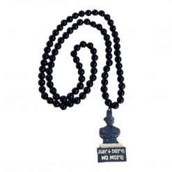 Sale 40" 12mm Aint Dere No More Black Bead Necklace (Each)