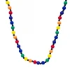 SB14875 38" Acrylic Rainbow 12mm Bead Necklace (Each) Beads