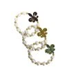 SBDOZEN Beads 7" Purple, Green And Gold Glitter Fleur De Lis Pearl Bracelet (Dozen) 1 SBDOZEN Beads 7" Purple, Green And Gold Glitter Fleur De Lis Pearl Bracelet (Dozen)
