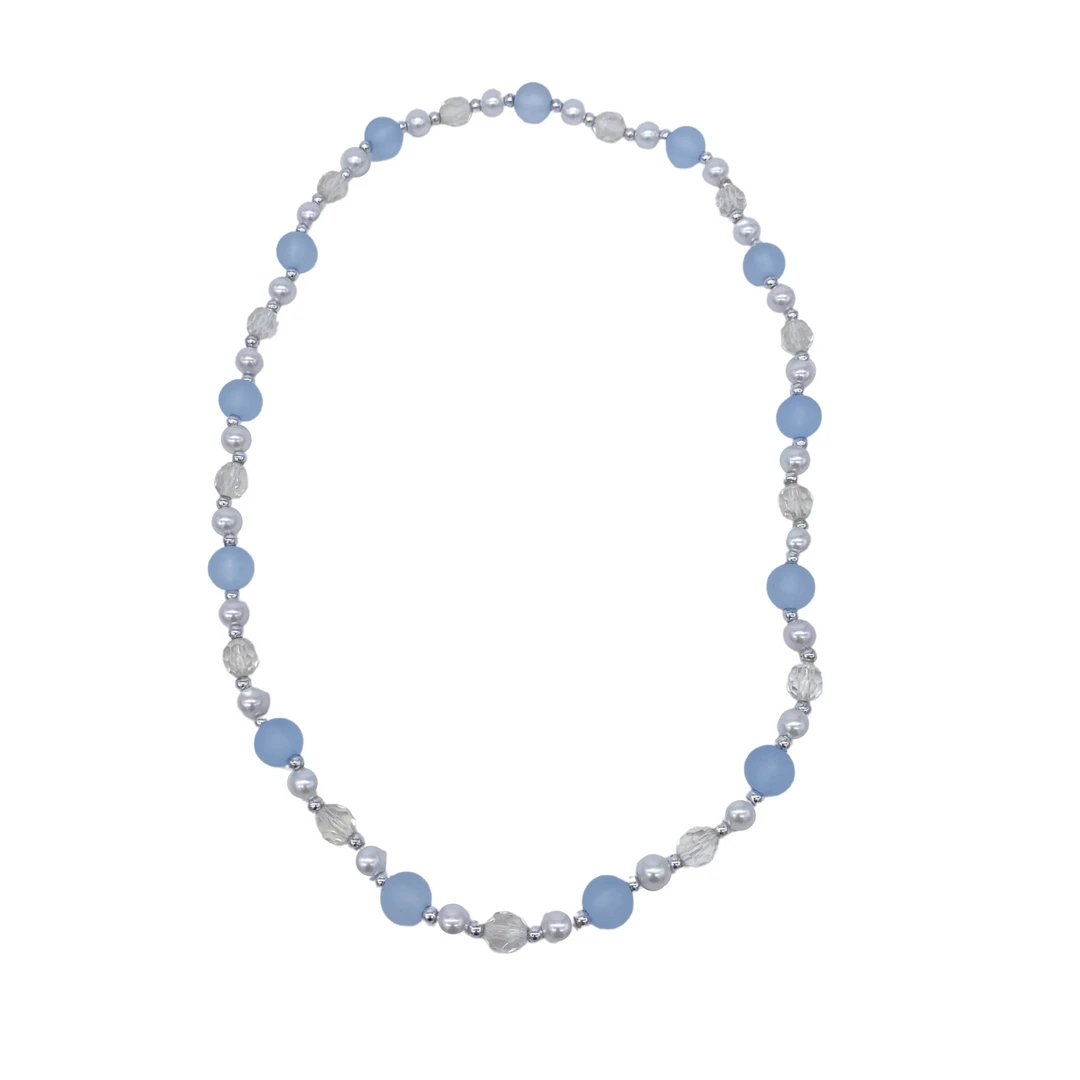 Plush Appeal, LLC Beads 40" 18mm Periwinkle And Pearl Bead Necklace (Each) 4 Plush Appeal, LLC Beads 40" 18mm Periwinkle And Pearl Bead Necklace (Each)
