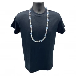 Plush Appeal, LLC Beads 40" 18mm Periwinkle And Pearl Bead Necklace (Each) 7 Plush Appeal, LLC Beads 40