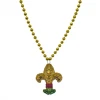 SB5625 33" Purple, Green And Gold Fleur De Lis Mardi Gras Beads (Each) 1 SB5625 33" Purple, Green And Gold Fleur De Lis Mardi Gras Beads (Each)