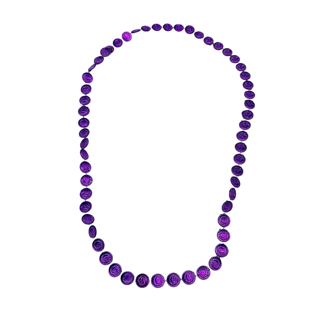 SB2083 33" Doubloon Necklace Mardi Gras Beads (Each) 6 SB2083 33" Doubloon Necklace Mardi Gras Beads (Each)
