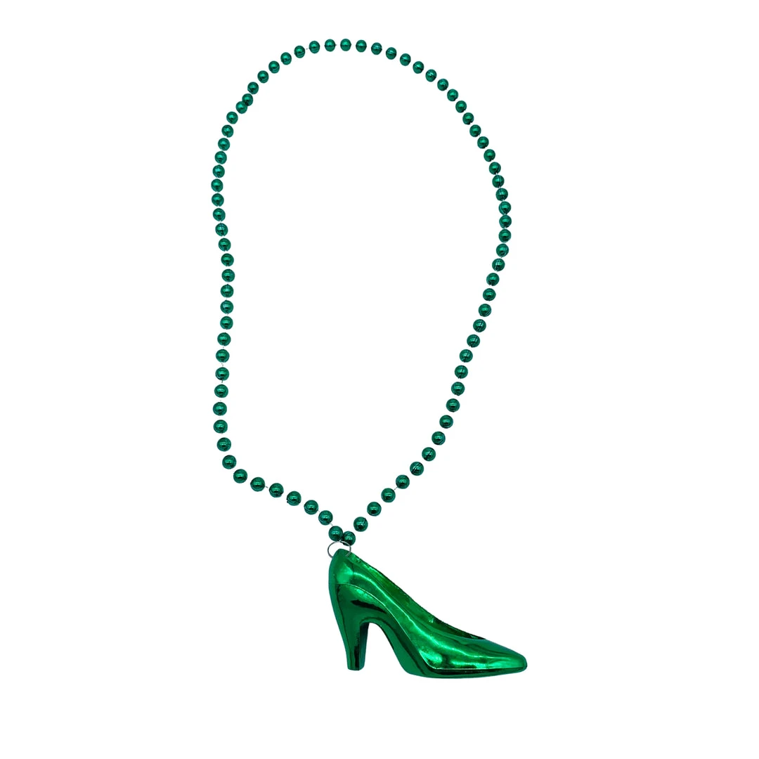 SB8291 33" 7.5mm Shoe Mardi Gras Beads - 6 Colors (Each) 20 SB8291 33" 7.5mm Shoe Mardi Gras Beads - 6 Colors (Each)