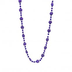 SB4125 38" Metallic Crown Mardi Gras Beads (Each)