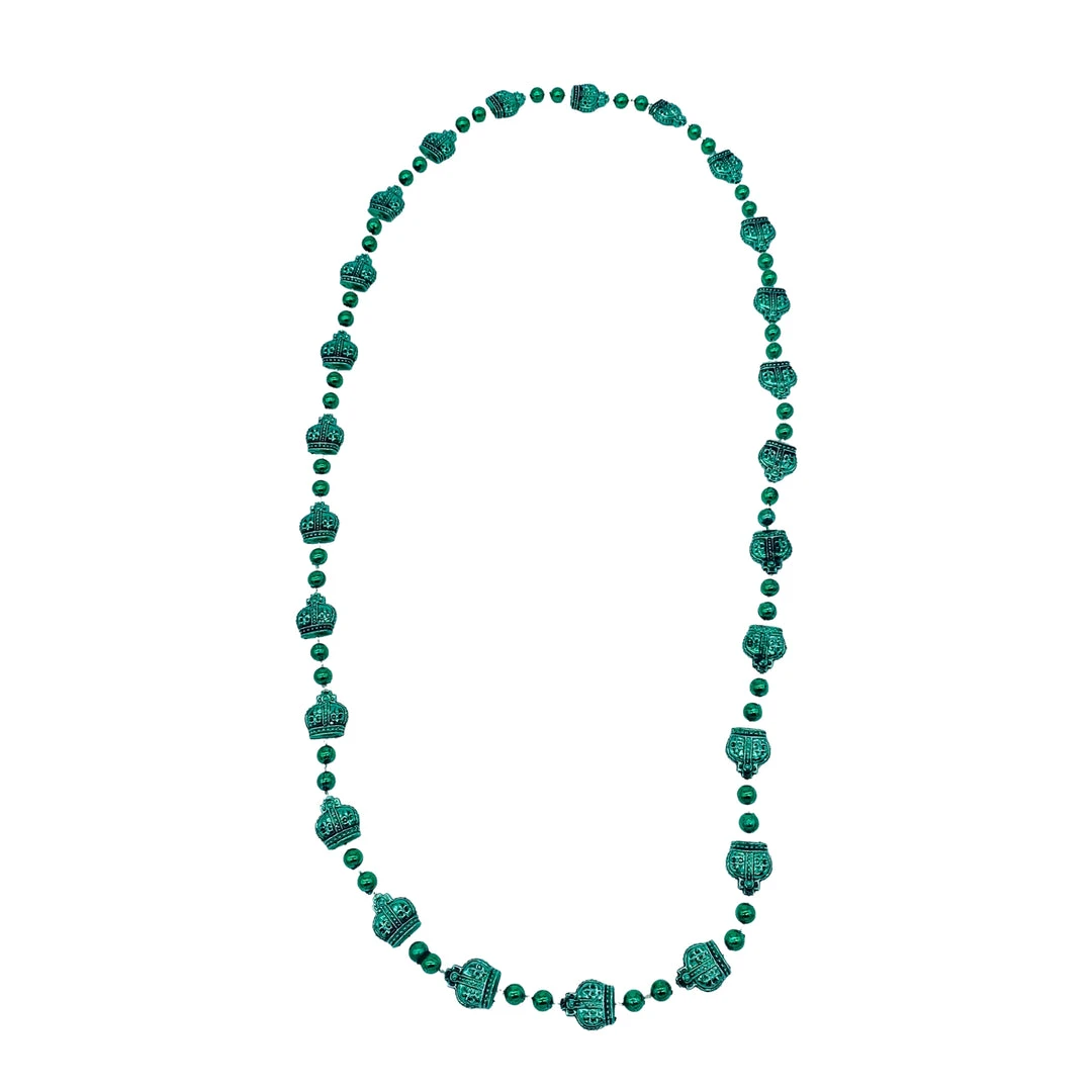 SB4125 38" Metallic Crown Mardi Gras Beads (Each) SB4125 38" Metallic Crown Mardi Gras Beads (Each)