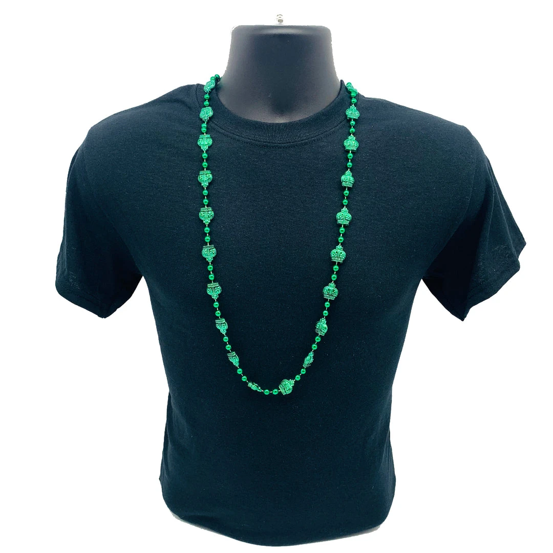 SB4125 38" Metallic Crown Mardi Gras Beads (Each) SB4125 38" Metallic Crown Mardi Gras Beads (Each)