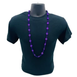 SB4125 38" Metallic Crown Mardi Gras Beads (Each) 10 SB4125 38