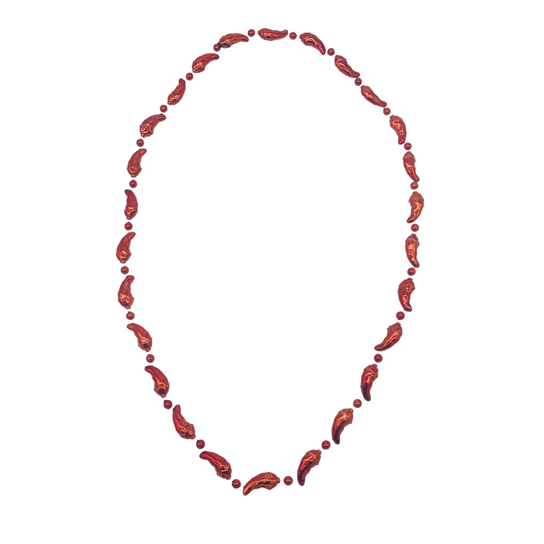 SB5791 42" Chili Peppers Mardi Gras Beads (Each) 4 SB5791 42" Chili Peppers Mardi Gras Beads (Each)