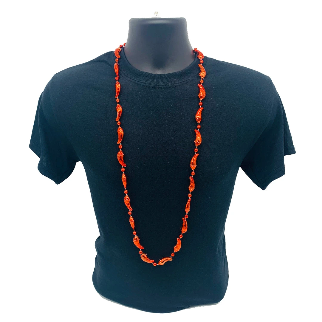 SB5791 42" Chili Peppers Mardi Gras Beads (Each) 5 SB5791 42" Chili Peppers Mardi Gras Beads (Each)