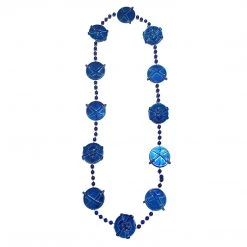 Sale 40" Skull And Sword Medallion Mardi Gras Beads (Each)