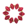 SBDOZEN 7" Red Lips Bracelet Mardi Gras Beads (Dozen)