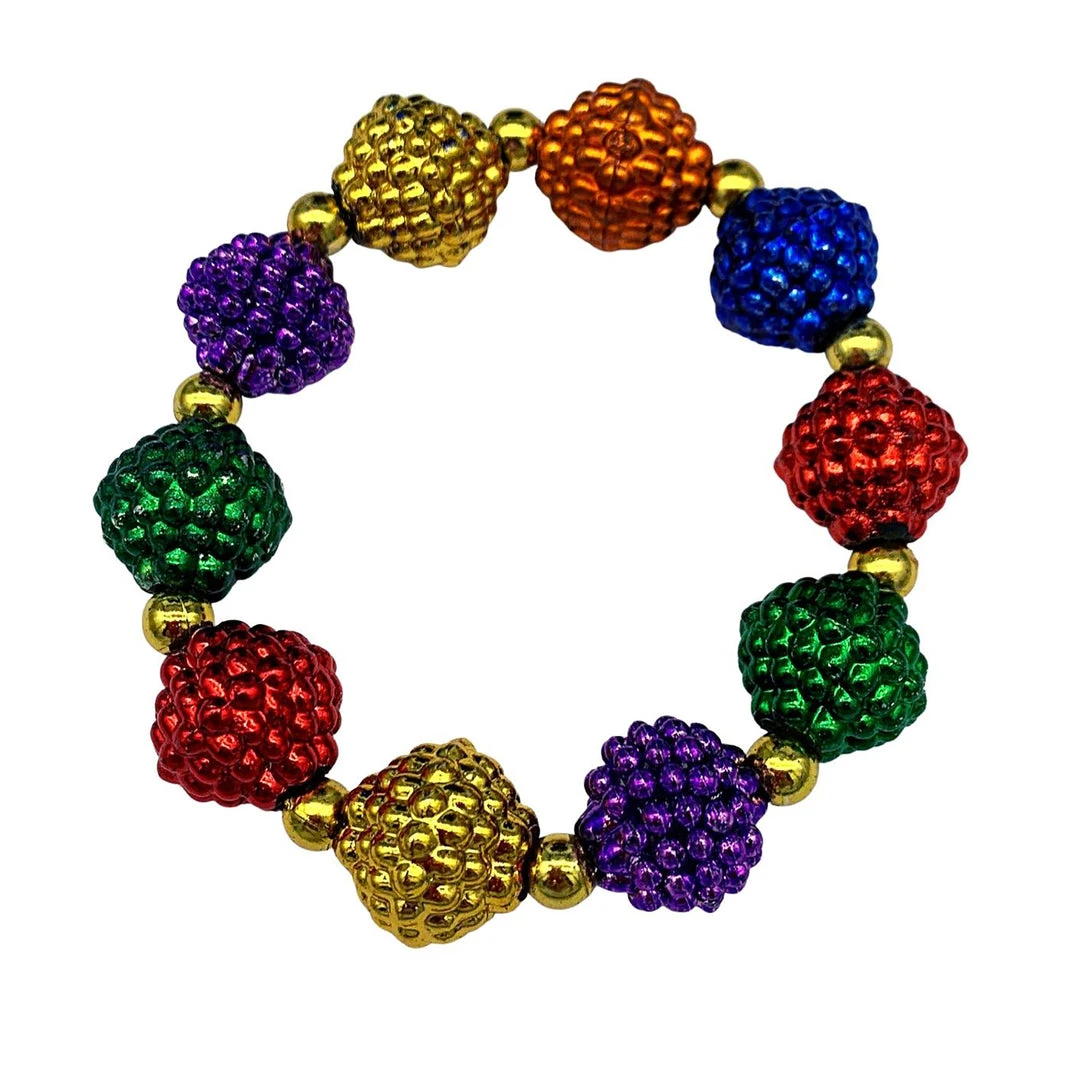 SB4125 7" Rainbow Berry Bracelet (Each) Beads 3 SB4125 7" Rainbow Berry Bracelet (Each) Beads