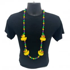 SB29750 42" Mardi Gras Masked Rubber Duck Mardi Gras Beads (Each) 7 SB29750 42