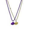 SB5416 33" Purple And Gold Football Mardi Gras Beads (Each) 1 SB5416 33" Purple And Gold Football Mardi Gras Beads (Each)