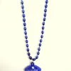 Sale 33" 6 X 9mm Oval Royal Blue Bead With Football Pendant (Each)