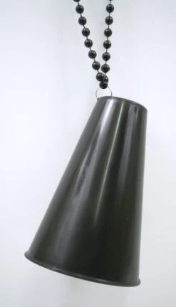 Sale 33" 7.5mm Necklace With Black Megaphone (Each) Beads