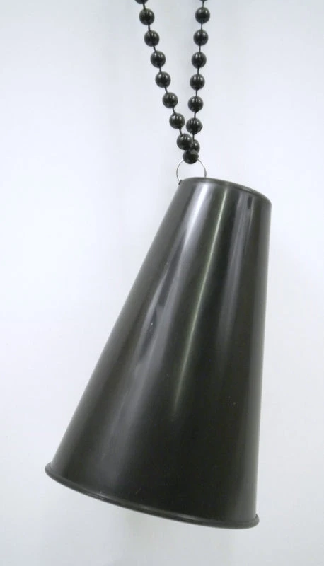 Sale 33" 7.5mm Necklace With Black Megaphone (Each) Beads 3 Sale 33" 7.5mm Necklace With Black Megaphone (Each) Beads