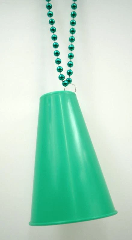 SBDOZEN 33" 7.5mm Necklace With Green Megaphone (Dozen) 3 SBDOZEN 33" 7.5mm Necklace With Green Megaphone (Dozen)
