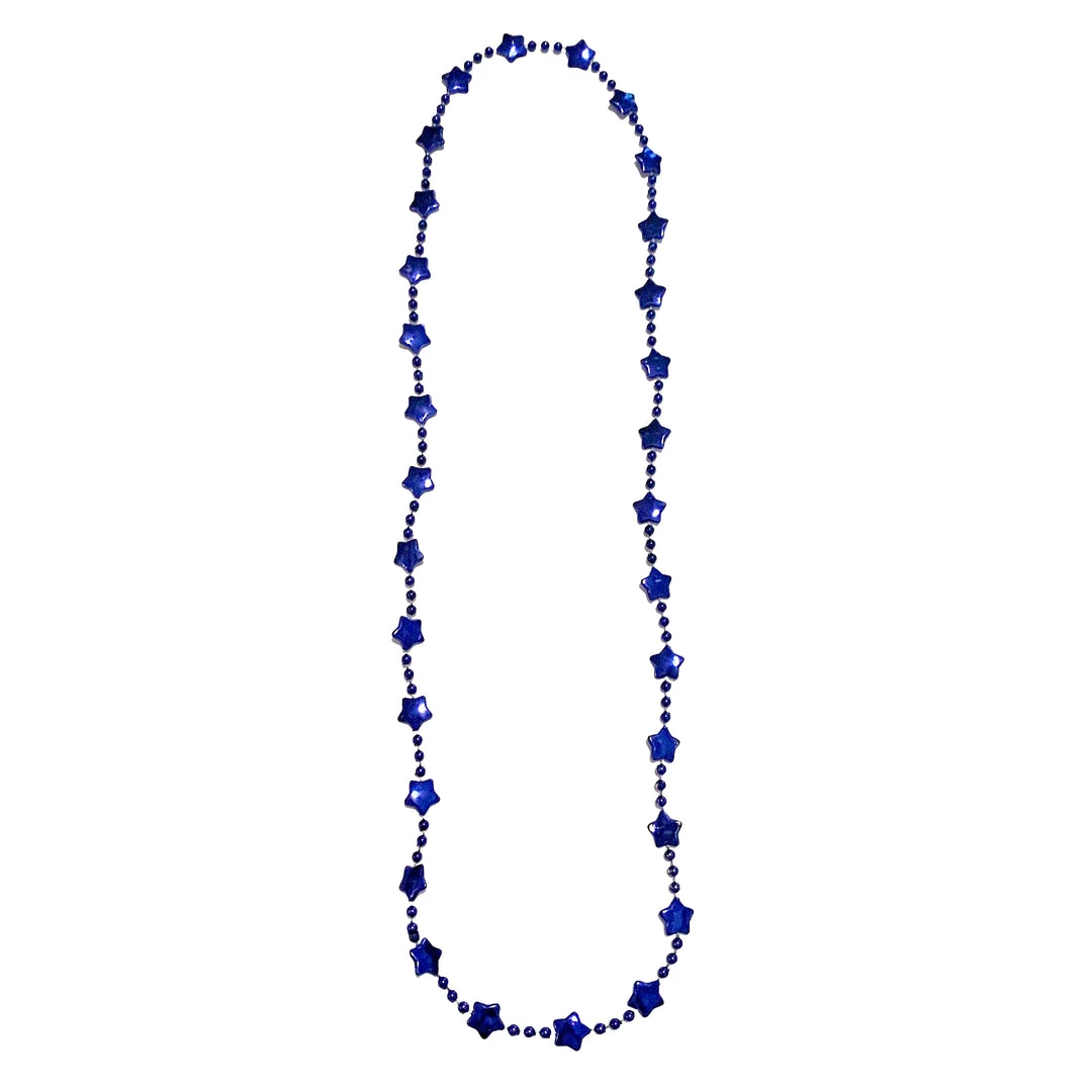 SB2458 36" Small Star Bead Necklace (Each) Beads 4 SB2458 36" Small Star Bead Necklace (Each) Beads