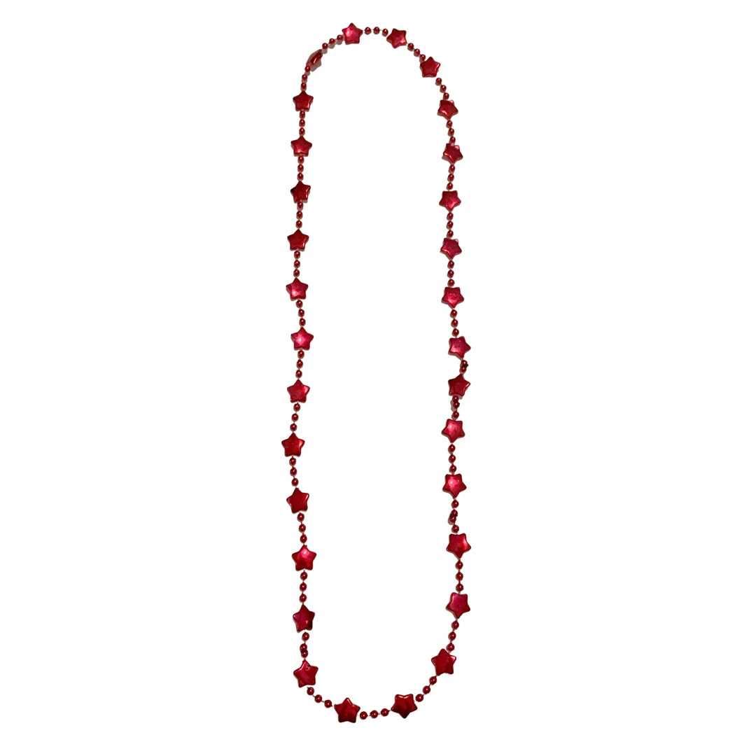 SB2458 36" Small Star Bead Necklace (Each) Beads 5 SB2458 36" Small Star Bead Necklace (Each) Beads