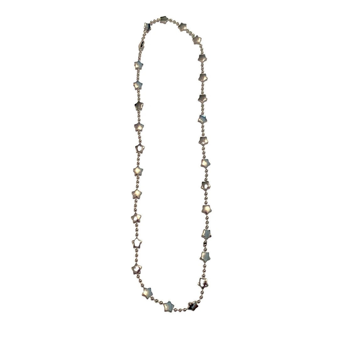 SB2458 36" Small Star Bead Necklace (Each) Beads 6 SB2458 36" Small Star Bead Necklace (Each) Beads