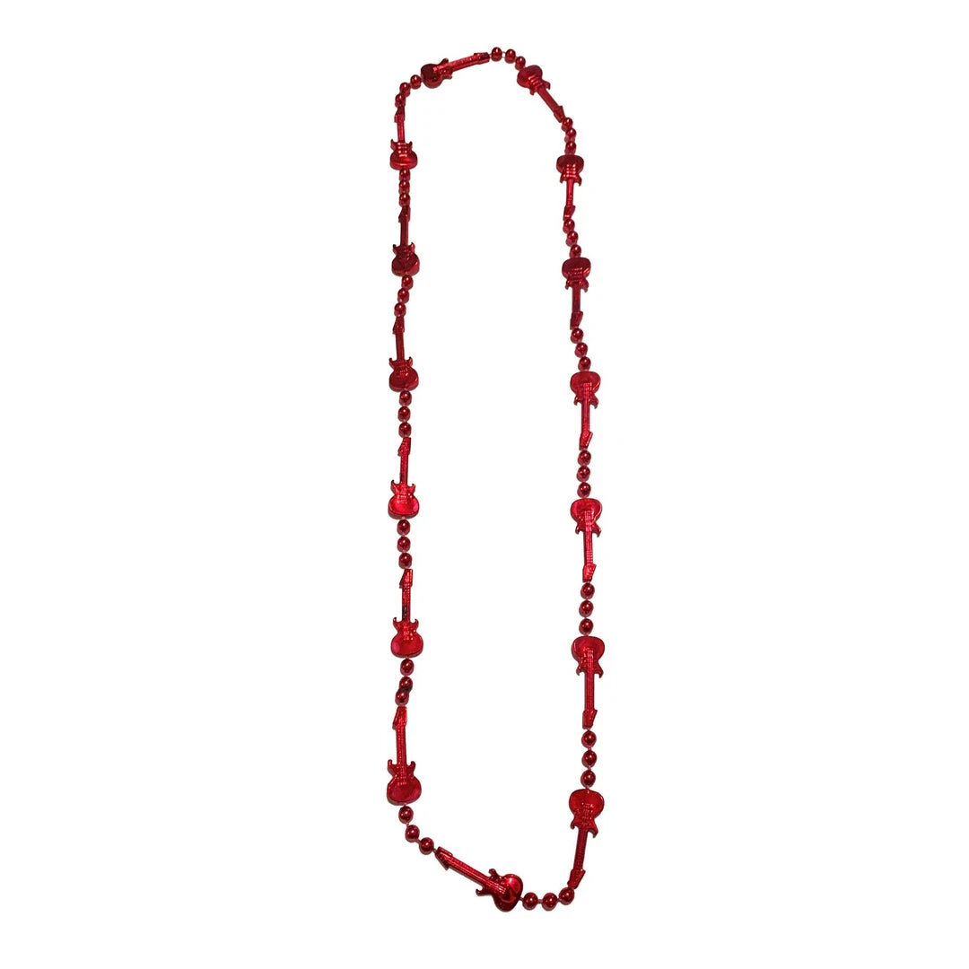 Sale 36" Guitar Bead Necklace - 6 Assorted Colors (Each) Beads 10 Sale 36" Guitar Bead Necklace - 6 Assorted Colors (Each) Beads