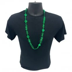 SB5791 36" Kiss Me Im Irish Bead Necklace - Metallic Green (Each) Beads 7 SB5791 36