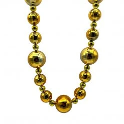 SB36125 44" 20/40/60mm Gold Globe Necklace (Each) Beads