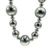 SB36125 44" 20/40/60mm Silver Globe Necklace (Each) 1 SB36125 44" 20/40/60mm Silver Globe Necklace (Each)