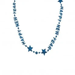 SB5416 Beads 36" Happy New Year Bead Necklace - 6 Assorted Colors (Each) 26 SB5416 Beads 36