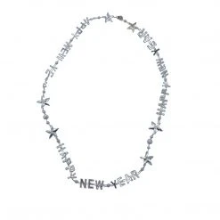 SB5416 Beads 36" Happy New Year Bead Necklace - 6 Assorted Colors (Each) 27 SB5416 Beads 36