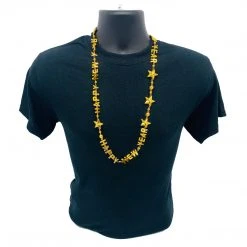 SB5416 Beads 36" Happy New Year Bead Necklace - 6 Assorted Colors (Each) 38 SB5416 Beads 36