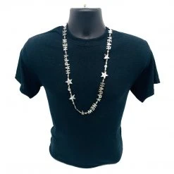 SB5416 Beads 36" Happy New Year Bead Necklace - 6 Assorted Colors (Each) 34 SB5416 Beads 36