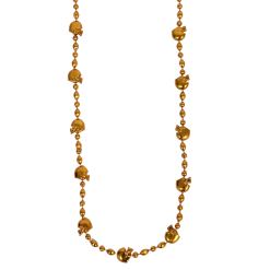 Sale Beads 36" Orange Football Helmet Bead Necklace (Each)