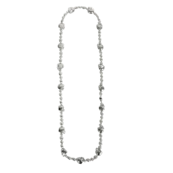 Sale 36" Silver Football Helmet Bead Necklace (Each) Beads