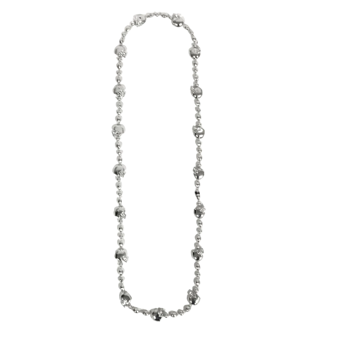 Sale 36" Silver Football Helmet Bead Necklace (Each) Beads 3 Sale 36" Silver Football Helmet Bead Necklace (Each) Beads