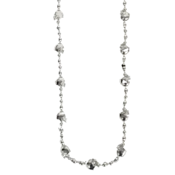 Sale 36" Silver Football Helmet Bead Necklace (Each) Beads