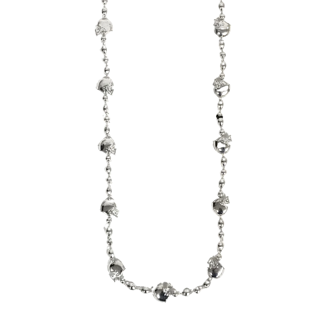 Sale 36" Silver Football Helmet Bead Necklace (Each) Beads 4 Sale 36" Silver Football Helmet Bead Necklace (Each) Beads