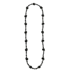 SB2791 36" Black Football Helmet Bead Necklace (Each) Beads